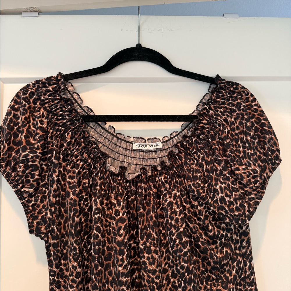 Carol Rose Animal Print Blouse - Picture 5 of 10
